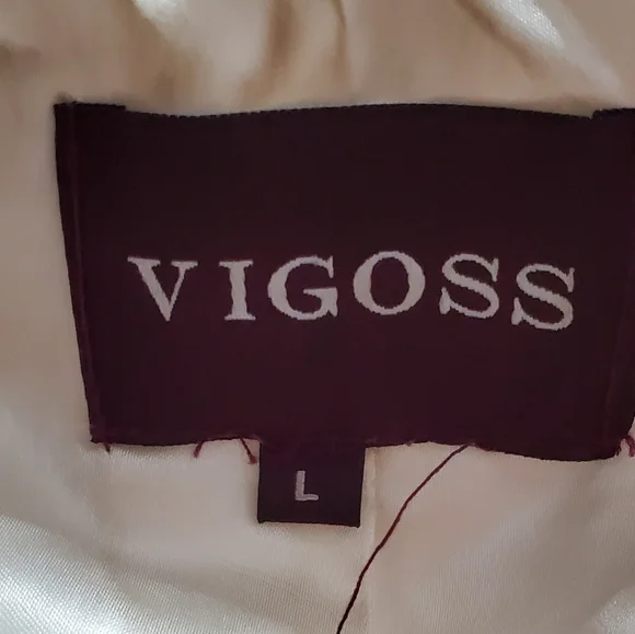 Vigoss Soft Curly Faux Lamb Teddy Cream Jacket Waist Coat Size L - Picture 4 of 9